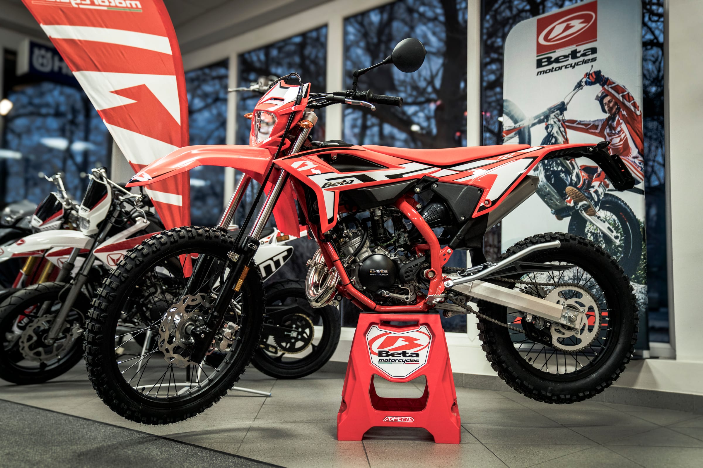 Beta-Motorrad im Schauraum von Reiß Daniel